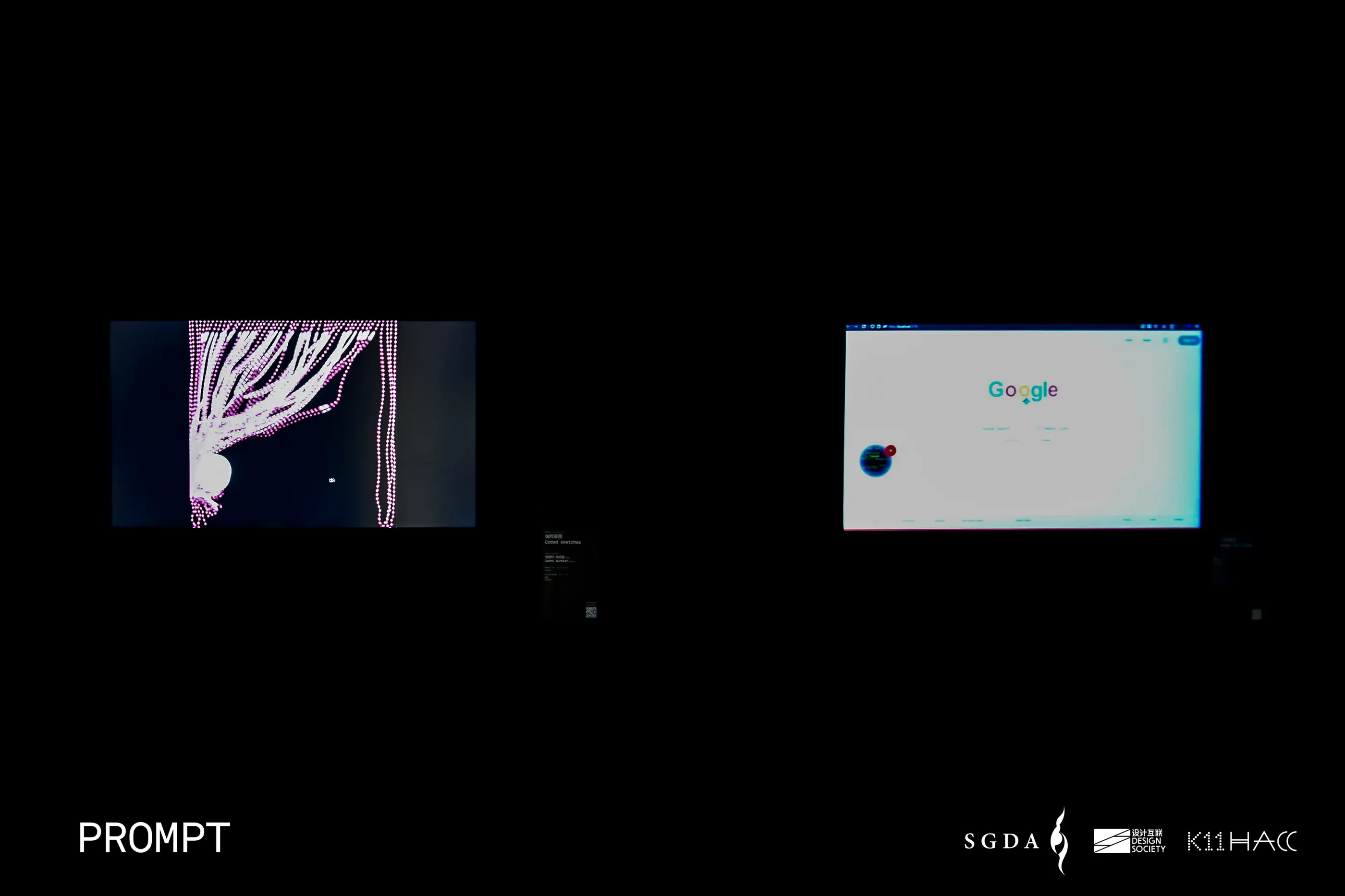 Revenge for Dino shown on two screens at PROMPT